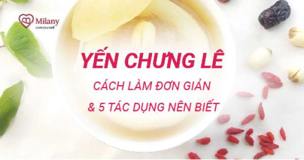 Yến chưng lê