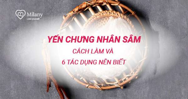 Yến chưng nhân sâm